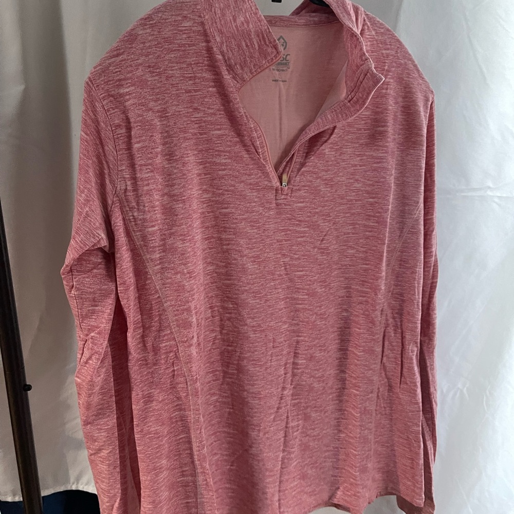 Pink Quarter-Zip Pullover
